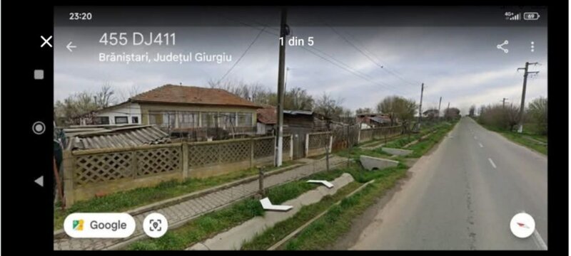 Ilfov Calugareni (Branistari) de vanzare casa 1.500 mp, cadastru intabulare