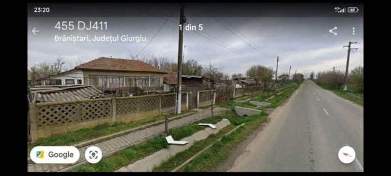 Ilfov Calugareni (Branistari) de vanzare casa 1.500 mp, cadastru intabulare